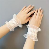 1Pair Lolita Style JK Loli Girl Wrist Cute Hand Sleeve Lace Cuff Cuff Cuff Decoration