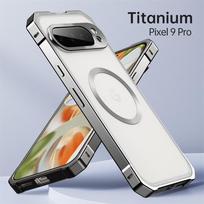 Viso korpuso metalinis buferis Magsafe dėklui Google Pixel 10 Pro XL 8 9 Rėmelio Apsauga Belaidžio įkrovimo Smūgiams atspari Apsauginis dangtelis For Pixel 10 Pro white