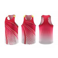 Bėgimo maikutė Maratono treniruotėms Kvėpuojantis sportinis marškinėlis Unisex 5XL red