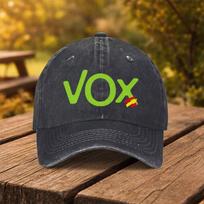 Vox Political Party Printed Baseball Cap  Unisex Duckbill Hat for Outdoor Sports Fitness Travel A2 brown