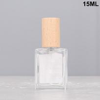 15/30/50 ml kvadratinis stiklinis kvepalų buteliukas skaidrūs purškiami buteliukai pakavimo buteliukas daugkartinio naudojimo purkštuvas kelioninis kosmetikos indelis A11
