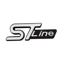 Metaliniai ST-Line automobilių lipdukai automobilio vidurinėms grotelėms, galinėms padangoms ir sparnui, emblemos lipdukas, tinka „Focus“, „Mondeo“, „Edge“ ir „Explorer“ modeliams