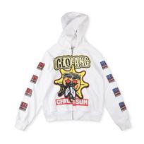 Glo Gang Trendy Unisex Hooded Sweatshirt with Embroidered Logo Small