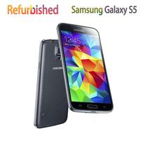 Atnaujintas Originalus Samsung Samsung Galaxy S5 G900F 4G 16MP 2GB RAM 16GB ROM Pirštų atspaudų Mobilusis Telefonas Su 1 SIM G900H No charger blue