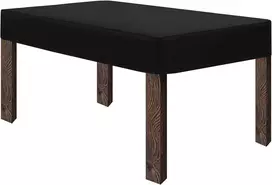 Teruntrue sodo baldų uždangalas, apsauga nuo sodo baldų, sodo stalo uždangalas, atsparus vandeniui, žiemai, 150x90x15 cm, juodas Oxford audinys, atsparus oro sąlygoms su virvelėmis