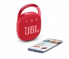 Nešiojamoji „Bluetooth“ kolonėlė JBL Clip 4, raudona