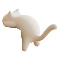 1/3Pcs Cute Cat Shaped Hook Table Handbag Hanger Strong Load-bearing Multipurpose Heavy Duty Purse Hook Bag Holder white