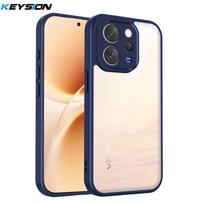 KEYSION Transparent Phone Case for VIVO V70 Soft Silicone+PC HD Clear Simple Shockproof Phone Back Cover for VIVO V70 5G for VIVO V70
