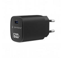 Gembird 60W USB Type-C fast charger, LCD | TA-UC-1C-PD60LCD-01-BK