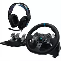 Logitech G920 Driving Force Žaidimų vairas ir pedalai + G335, for Xbox Series X|S/Xbox One/PC, Juoda