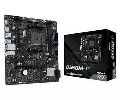 Mainboard|ASROCK|AMD B550|Socket AM4|micro ATX|RAM DDR4-SDRAM|2xSlots|1xNumber of M.2 (M) slots|B550M-P
