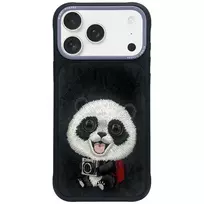 Nimmy Big Eyed Pet 2.0 Panda Case for Apple iPhone 17 Pro, Black