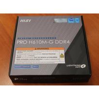 MSI pagrindinė plokštė PRO H610M-G DDR4SO, LGA1700, DDR4 DIMM, 2 lizdai, 64GB, SATA-600, M.2, Intel H610, Micro ATX