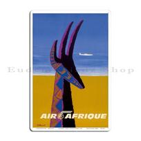 Sas Scandinavian Airlines Vintažiniai Skrisk į Afriką Spaudiniai Metalinė Plokštelė Sienų Dekoras Baro Sienų Dekoras Pub Spaudinys Skardinis Plakatas 30x40cm(11.8x15.7inch)
