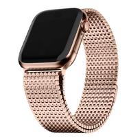 Magnetinis dirželis Apple Watch 11 10 9 Ultra 3/2 49mm 46 45 41mm 42mm, prabangus Milano pynimo dirželis iWatch Series 6 5 SE 40 44mm 46mm(Series10 11) beige