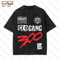 Glo Gang X Glory Boyz Collab Vintage Oversized Tshirt Abfl S black