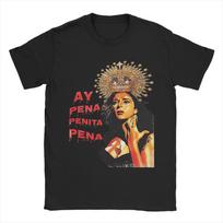 Lola Flores Pena Penita Penalty TShirt Humorous Pure Cotton Tees Round Collar Short Sleeve T Shirt Plus Size Clothes 3XL brown