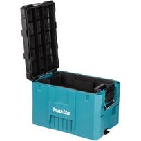 Makita Įrankių dėžė P-91023, 58.49 l, 45 kg, 56.5 cm, 39.4 cm, 40.2 cm, mėlyna/juoda, su rankena, atspari vandeniui, plastikas