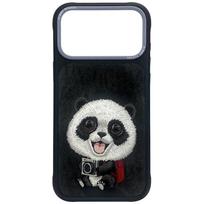 Nimmy Big Eyed Giant Panda Case for iPhone 18 Pro Max / 17 Pro Max - Black