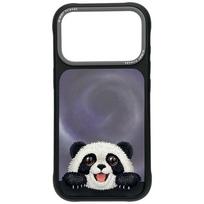 Nimmy Big Eyed Lying Giant Panda MagSafe Case for iPhone 18 Pro Max / 17 Pro Max - Black