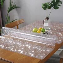 Bekvapė minkšta stiklo PVC staltiesė, atspari vandeniui, karščiui ir aliejui, nuolatinis plastikinis skaidrus stalo kilimėlis, kavos staliuko storas kristalas 70*70cm