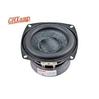 GHXAMP 4 Inch Woofer Subwoofer Speaker Unit HIFI 4ohm 40W Fiberglass Woven Basin Deep Bass Loudspeaekr Large Magnetic 1PC Square Types