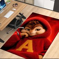 Alvin and the Chipmunks Printed Carpetrugfor Office Chair Living Room Bedroom Kitchen Room Decor Gifts 80cmx120cm