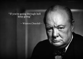 A3 Size - Winston Churchill Inspirational Motivational WALL DECOR ART POSTER M