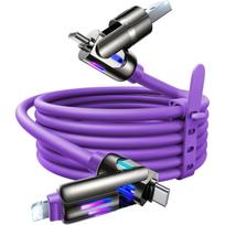 USB C to Lightning Cable, Chubby 240W 4 in 1 Charging Cable Type C cord 1m/2m/3m 2m