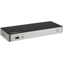 StarTech USB C Dock Dual HDMI & DisplayPort 4K 30Hz Type-C Laptop Docking Station 60W Power Delivery