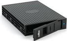Fantec MR-25 2.5 SATA + SAS HDD/SSD SAS I,II + SATA I,II,III Wechselrahmen fr eine 2.5 HDD oder SSD in einem 3.5 Einschub. schwarzes Kunststoffgehuse. (2514)