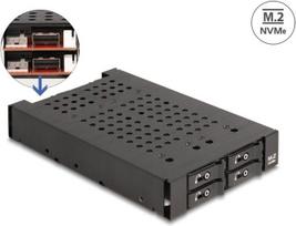Delock 3.5 Wechselrahmen fr 4x M.2 NVMe SSD mit Slim SAS SFF-8654 Anschluss (47072)