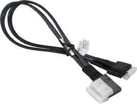 Supermicro Inc. CBL-SAST-0817, slimline SAS x8 to 2x Oculink x4, INT, 36CM, 34AWG (CBL-SAST-0817)