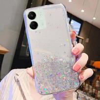 Telefono dėklas, skirtas Xiaomi Redmi 13C 4G 13 C Auksinės folijos blizgus Bling Glitter Star minkštas dėklas, skirtas POCO C65 C 65 Gradient Skaidrus silikoninis TPU galinis dangtelis For redmi 13C 4G