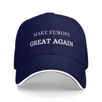Make Europe Great Again Golf Cap Merchandise Classic Dad Hat For Men Women Daily Headewear Adjustable Fit blue