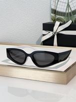 New panda sunglasses cat eye black and white sunglasses thin face covering Internet celebrity recommended trendy glasses