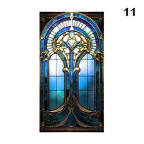 Retro meno stiklo plėvelė Europos stiliaus vitražinis bažnyčios meno privatumo langų lipdukai nepermatoma viešbučio klubo verandos langų dekoravimo plėvelė 50x120cm