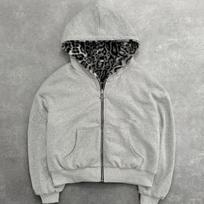 Europos ir Amerikos Rudens ir Žiemos Personalizuotas Šiltas Užtraukiamas Laisvas Su Gobtuvu Džemperis XL gray