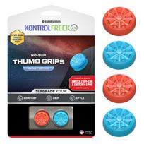 KontrolFreek Performance Thumbsticks for Nintendo Switch 2 Joy Galaxy Improves Aim Controllers, REDBLU, Tgrips, Accuracy, 1515-SW2