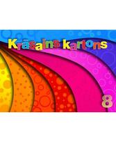 Spalvotas kartonas, dvipusis, A4, 210 g/m2, 8 lapai