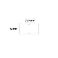 Kainų etiketės 21,5x12, stačiakampės, 1000vnt, baltos spalvos