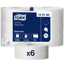 Tualetinis popierius Tork Universal Jumbo T1 (120160), pilkos spalvos, 1 sluoksnis, 480 m,  2400 lapelių