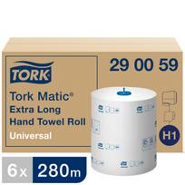 Popieriniai rankšluosčiai Tork Soft Universal H1 (290059), 1sluoksnis, baltos spalvos, 280m, 1142 lapeliai