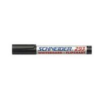 Žymeklis baltai lentai ir bloknotams Schneider 293, 1-4mm, kirsta galvutė, juodos spalvos