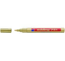 Žymeklis Edding 751 lako pagrindu, apvaliu galiuku, 1-2mm, auksinės spalvos