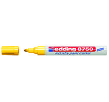 Žymeklis Edding 8750, apvaliu galiuku, 2-4mm, su aliejiniu tušu, skirtas pramonei, geltonos spalvos