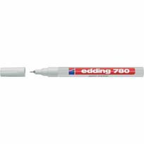 Žymeklis Edding 780 lako pagrindu, apvaliu galiuku, 0,8mm, baltos spalvos