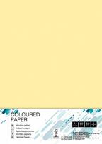 Spalvotas popierius College, A4, 80g, YE23, geltonos spalvos, 50 lapų