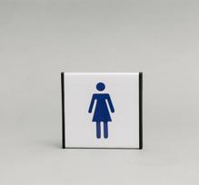 Ženklas informacinis 1.19 Moterų tualetas, 93x93mm