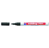 Žymeklis Edding 751 lako pagrindu, apvaliu galiuku, 1-2mm, juodos spalvos